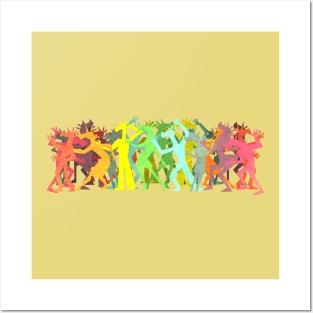 Conga Line Unicorns Posters and Art